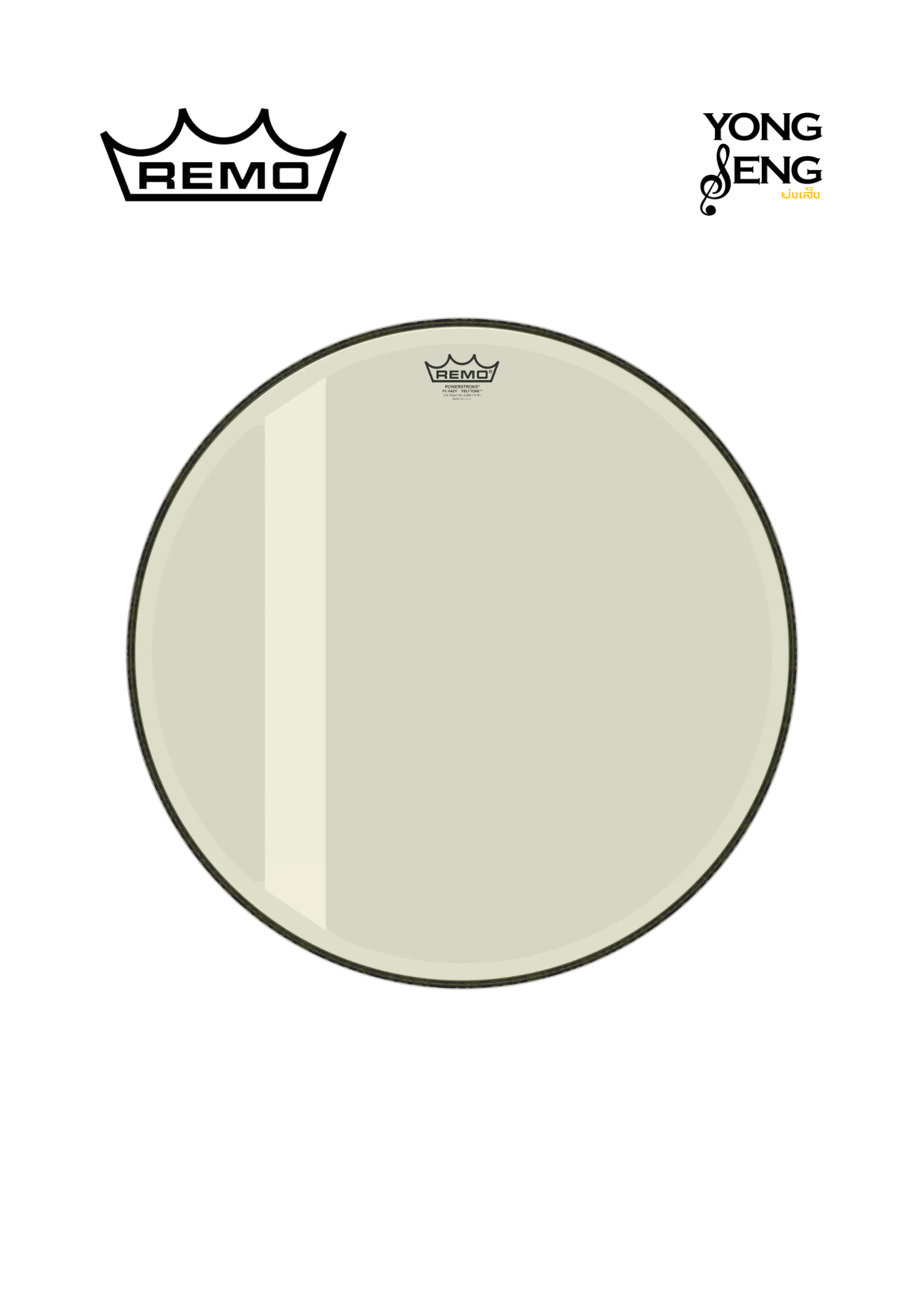 หนังกลอง Remo รุ่น Powerstroke3 Felt Tone Hazy