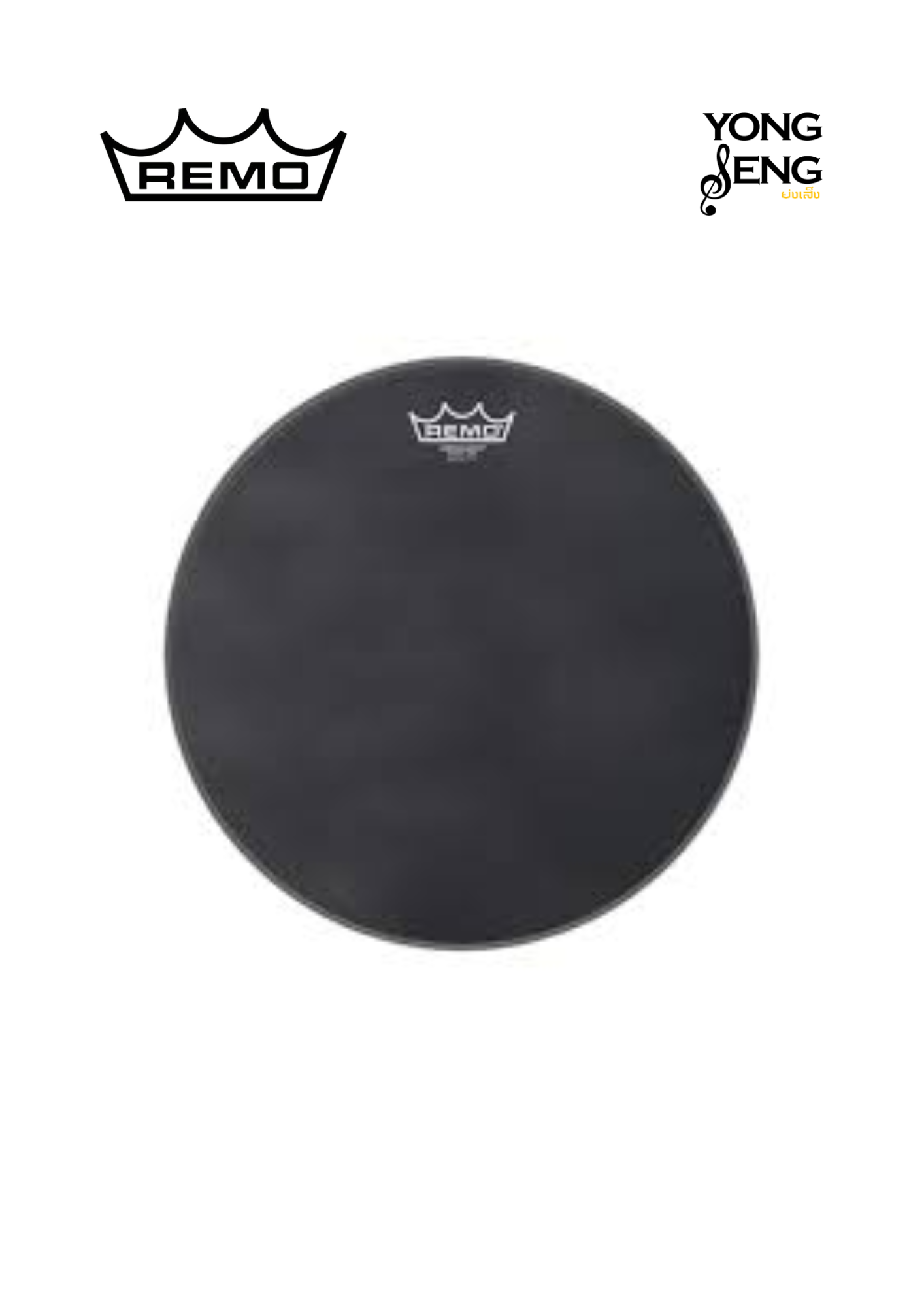 หนังกลอง Remo รุ่น Black Suede