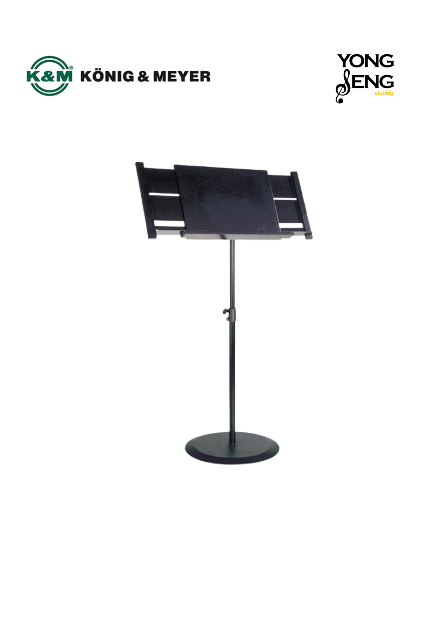 ขาตั้งโน้ต Conductor ฐานกลม K&M