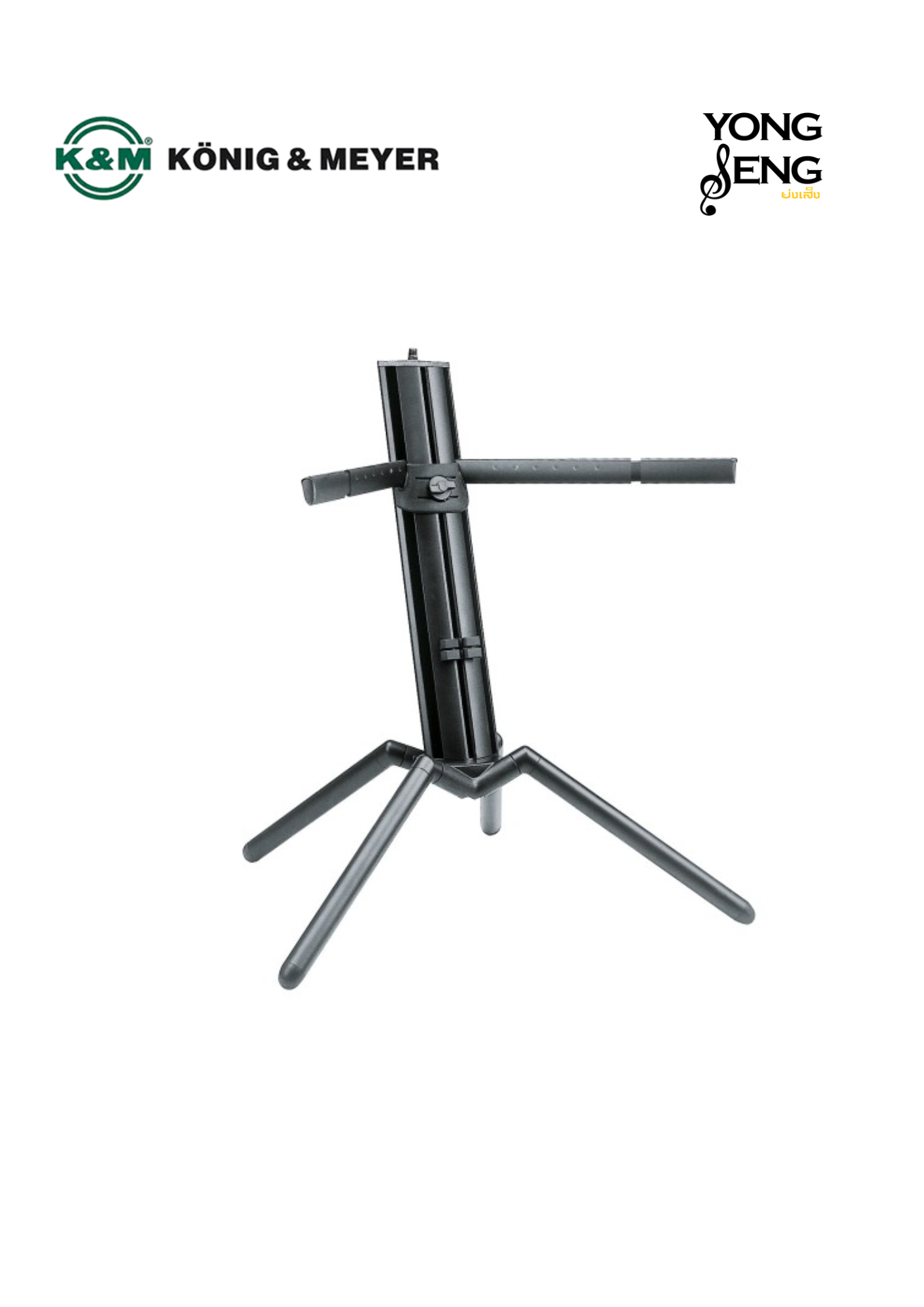 ขาตั้งคีย์บอร์ด K&M Baby Spider Pro - Black Anodized