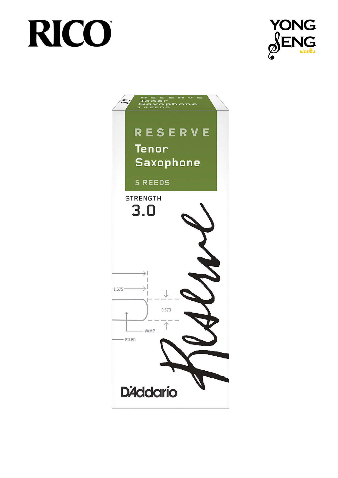 ลิ้นเทเนอร์ แซกฯ D'addario รุ่น Reserve