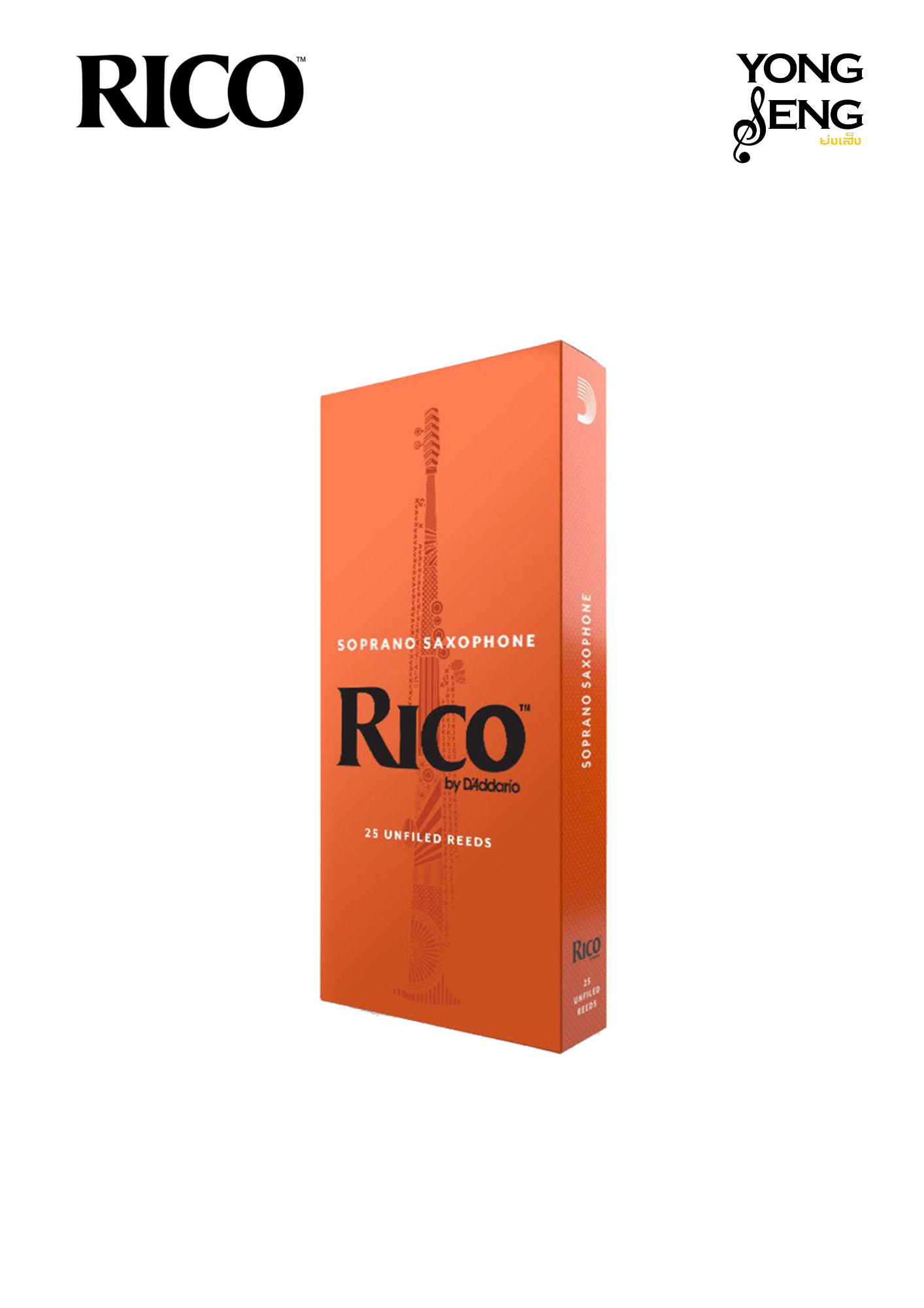 ลิ้นโซปราโน แซกฯ Rico (กล่องส้ม)