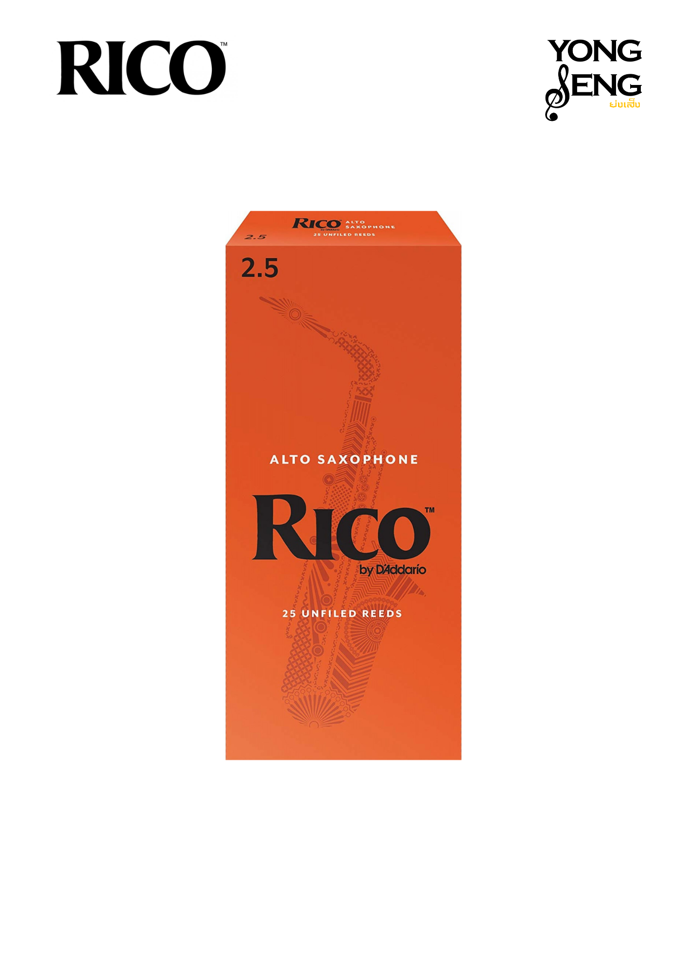 ลิ้นอัลโต แซกฯ Rico (กล่องส้ม)