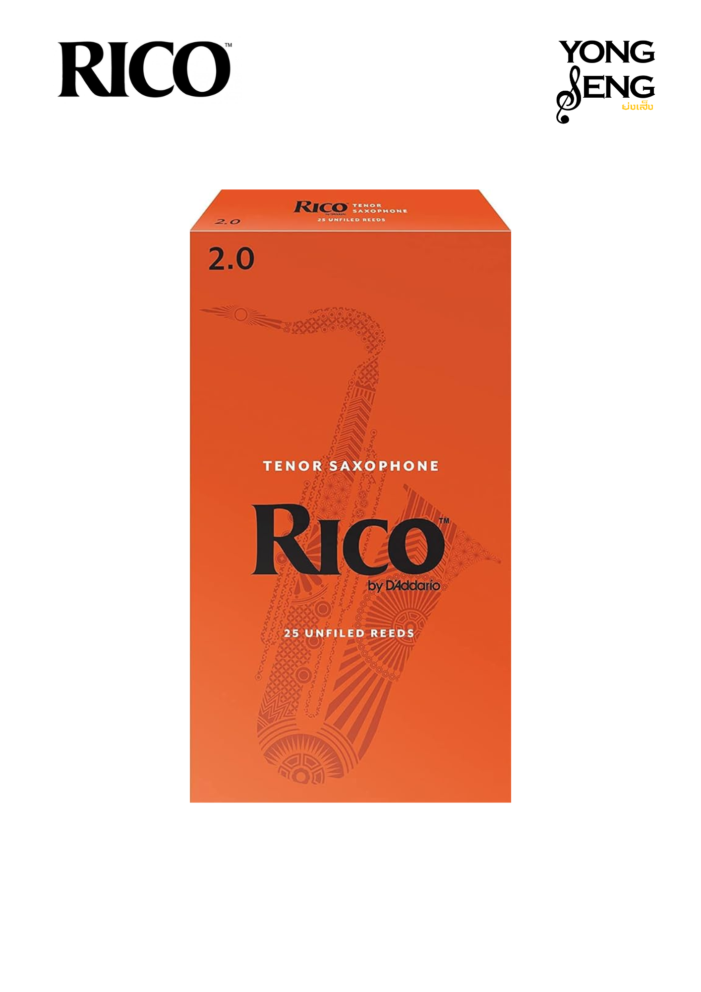 ลิ้นเทเนอร์ แซกฯ Rico (กล่องส้ม)