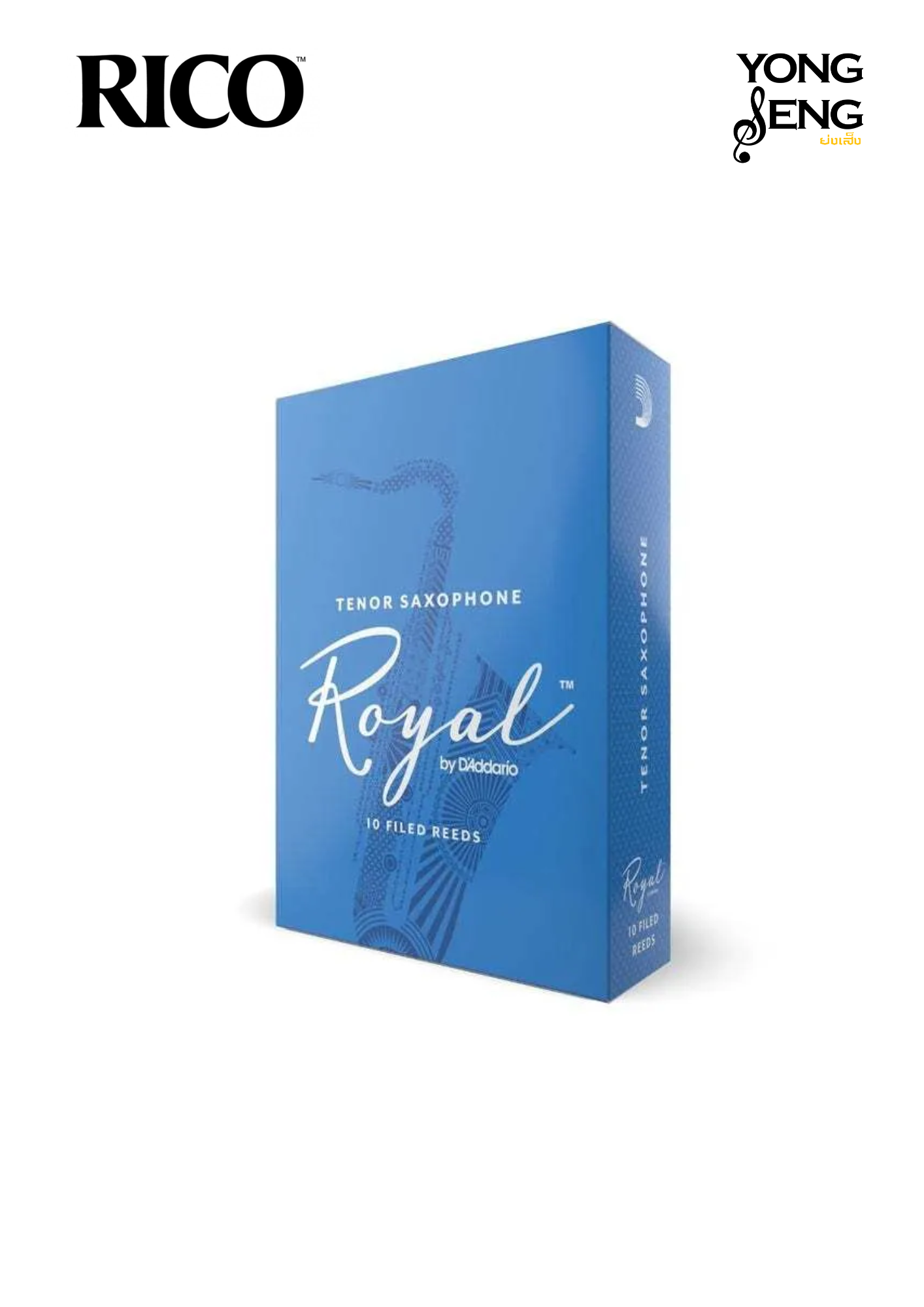 ลิ้นเทเนอร์ แซกฯ Rico รุ่น Royal (กล่องฟ้า)