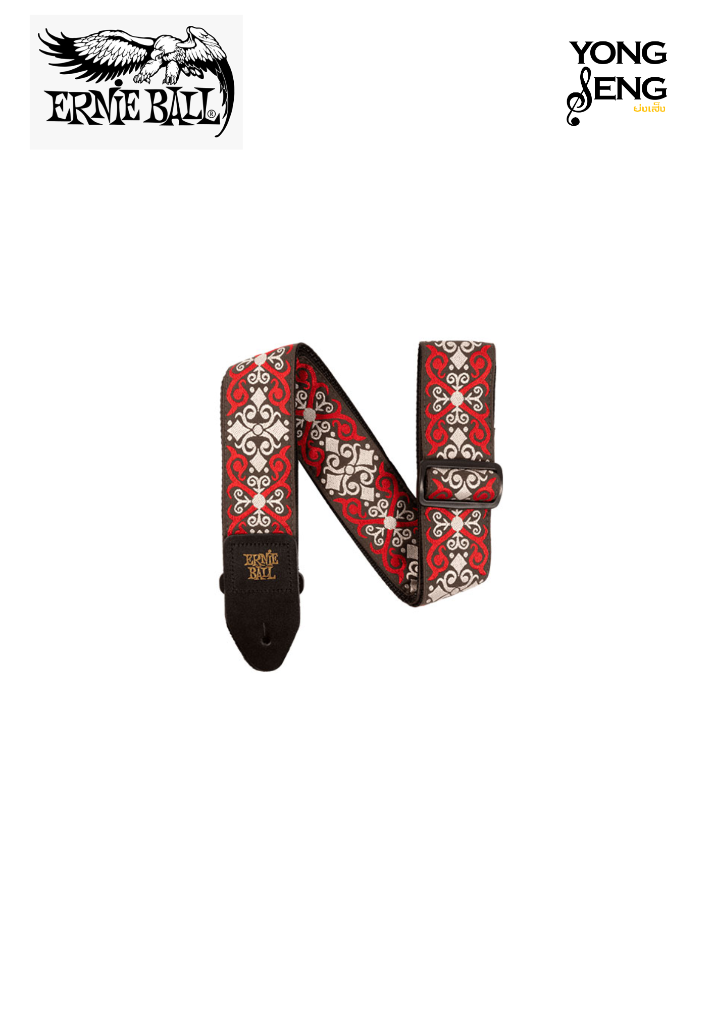 สายสะพาย Ernie Ball (Red Trellis Strap)