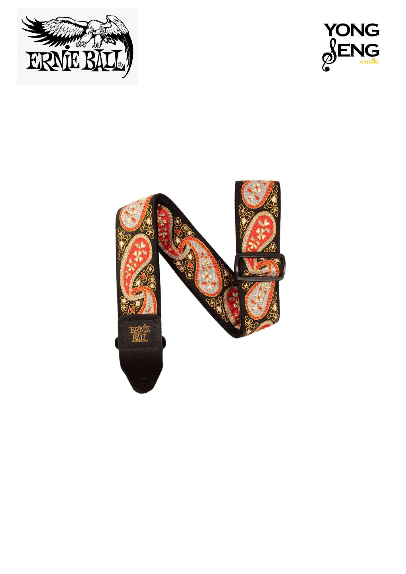 สายสะพาย Ernie Ball (Midnight Paisley Strap)