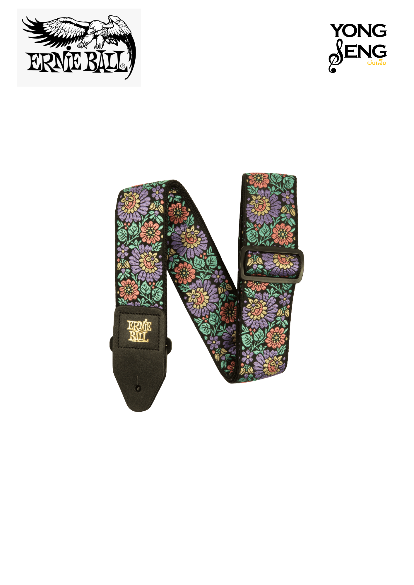 สายสะพาย Ernie Ball (Evening Bloom Jacquard Strap)