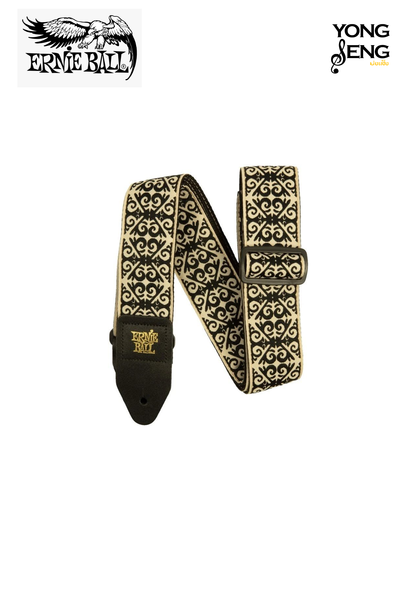 สายสะพาย Ernie Ball (Montebello Iron Jacquard Strap)