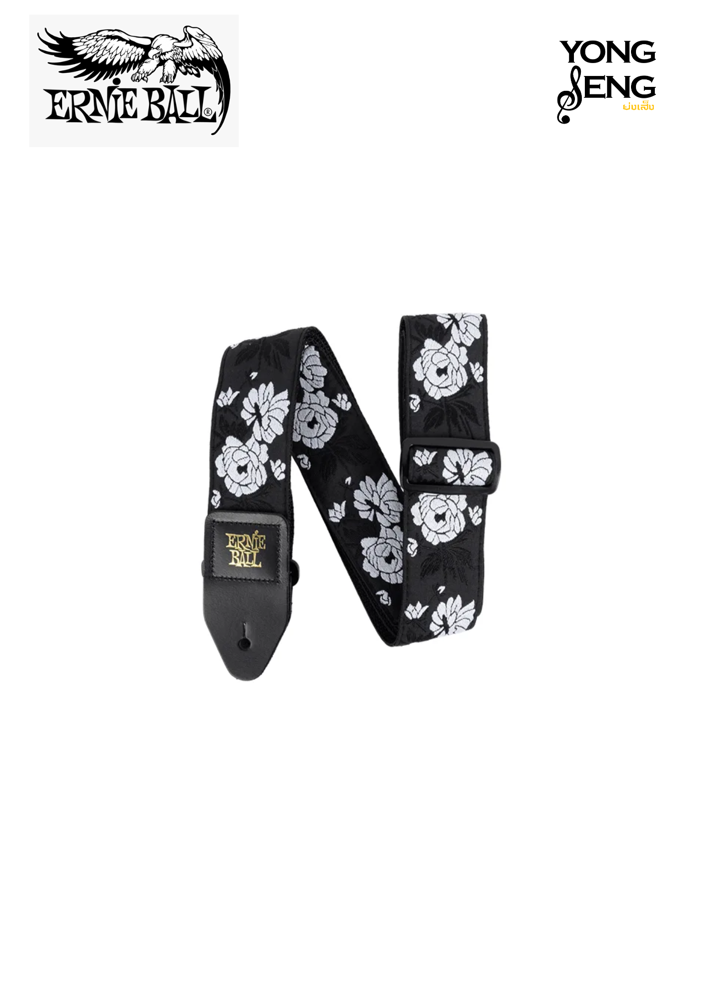 สายสะพาย Ernie Ball (Vanilla Rose Jacquard Strap)