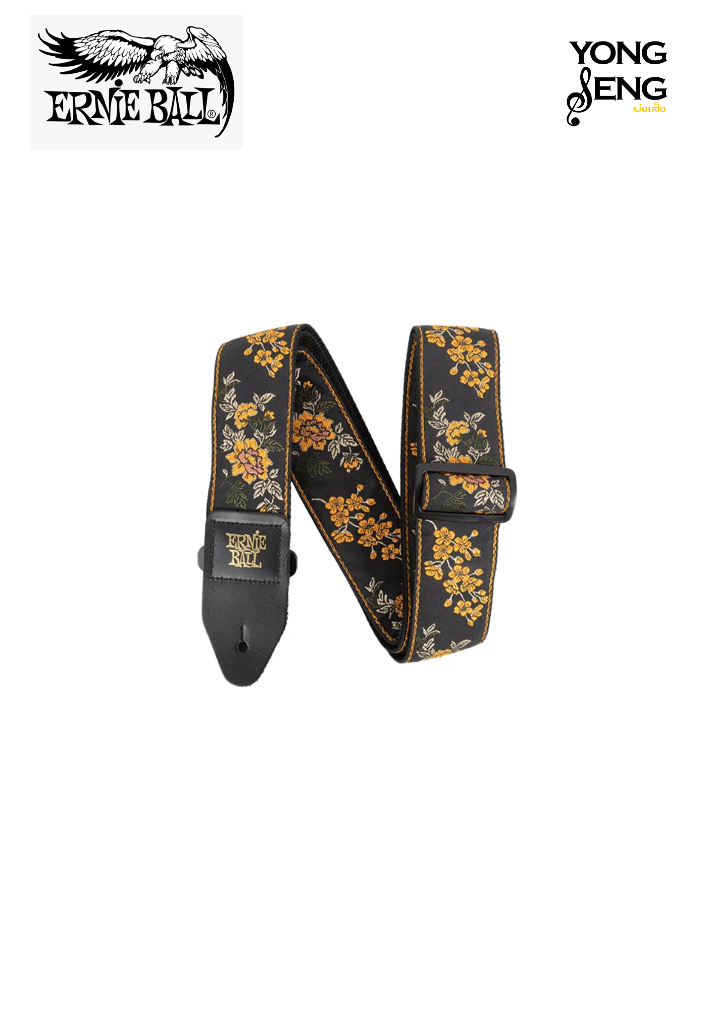 สายสะพาย Ernie Ball (Tangerine Blossom Jacquard Strap)