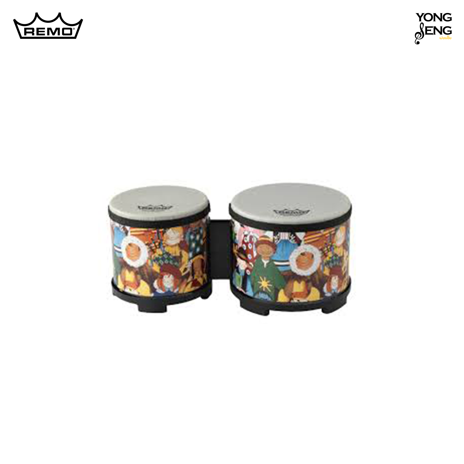 กลองบองโก Remo รุ่น Rhythm Club (ลายรูปคน) รหัส RH-5600-00