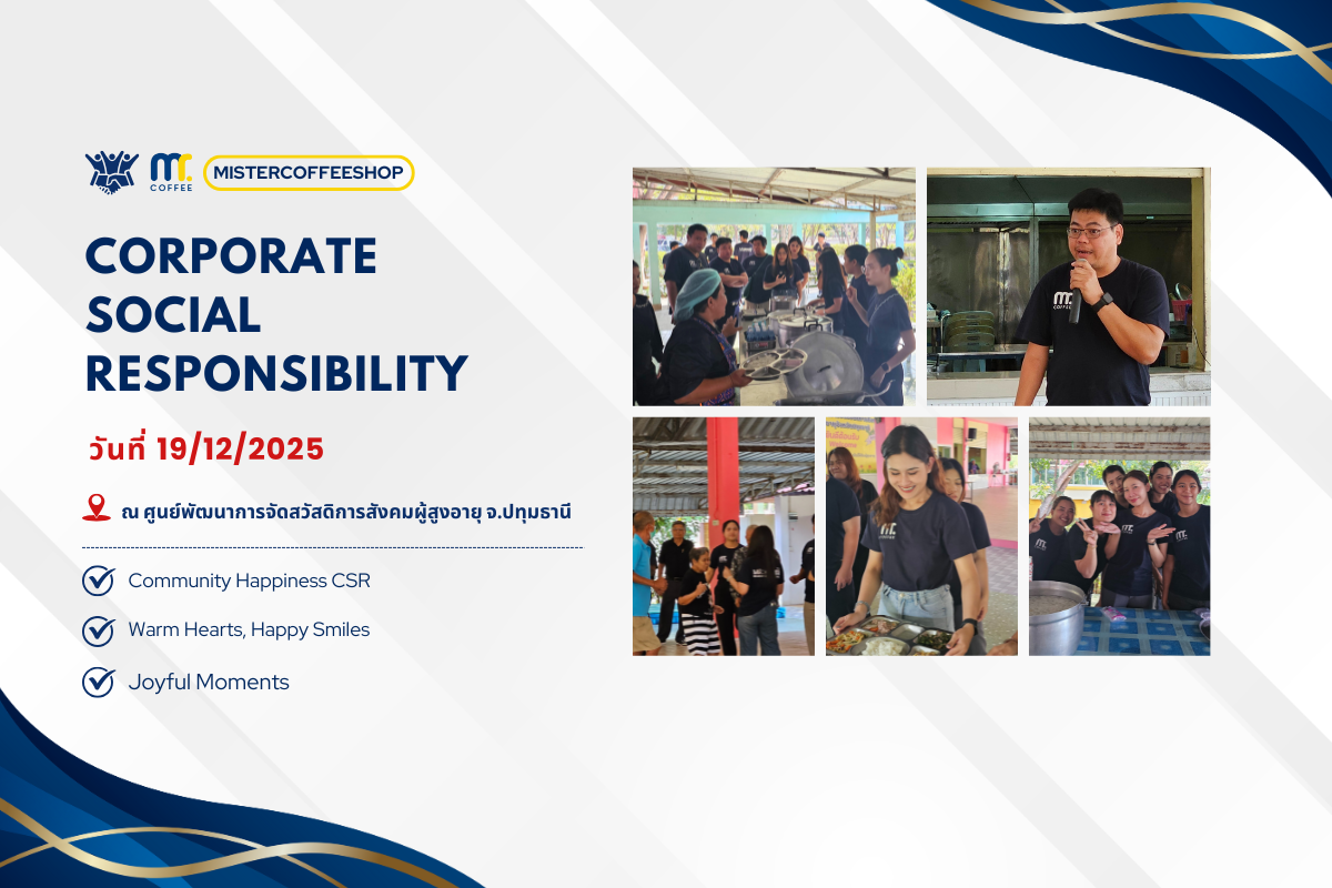 CSR activities of MisterCoffeeShop. 