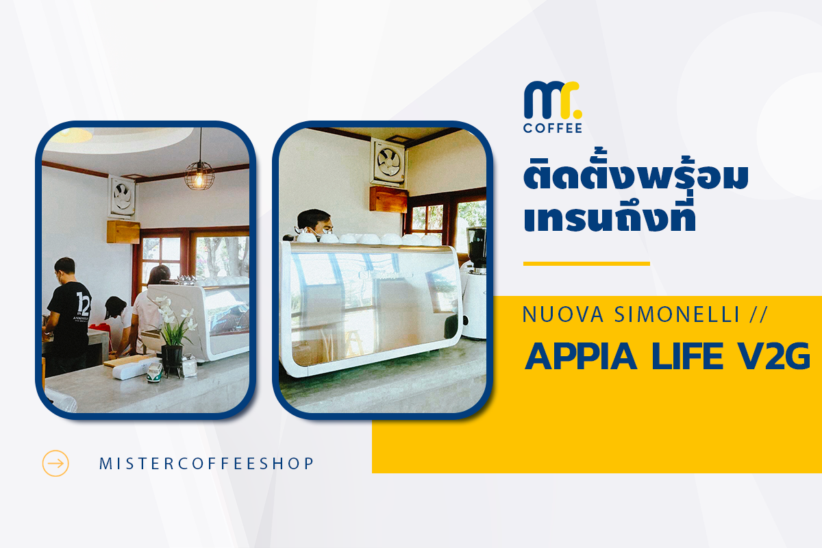 รีวิวติดตั้งเครื่องชงกาแฟสด เซ็ตเครื่องชงกาแฟ Nuova Simonelli Appia life V2G รีวิวติดตั้งเครื่องชงกาแฟสด เซ็ตเครื่องชงกาแฟ Nuova Simonelli Appia life V2G