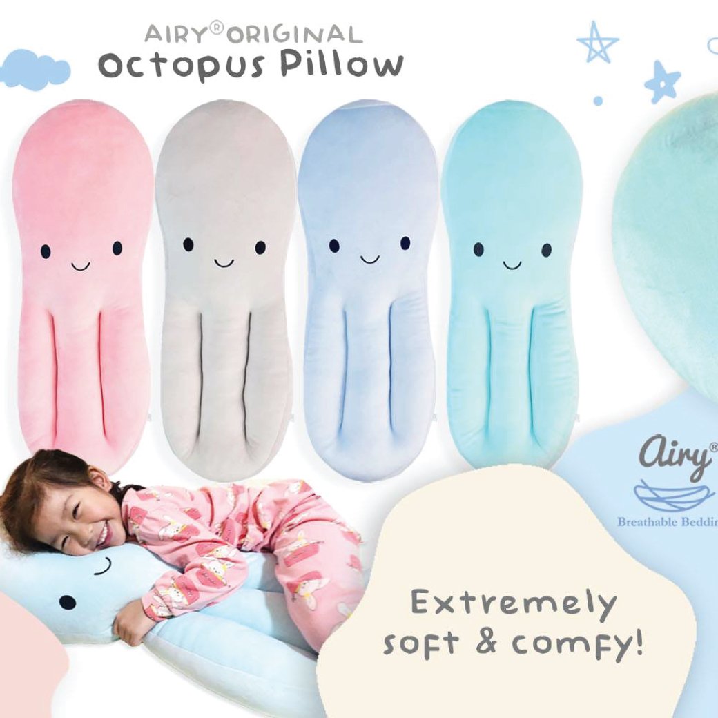 หมอนหมึก Octopus pillow * ปกติ 990 บาท มีค่าส่งเพิ่ม 90 บาทค่าส่งรวมกับราคาข้างล่างแล้ว*