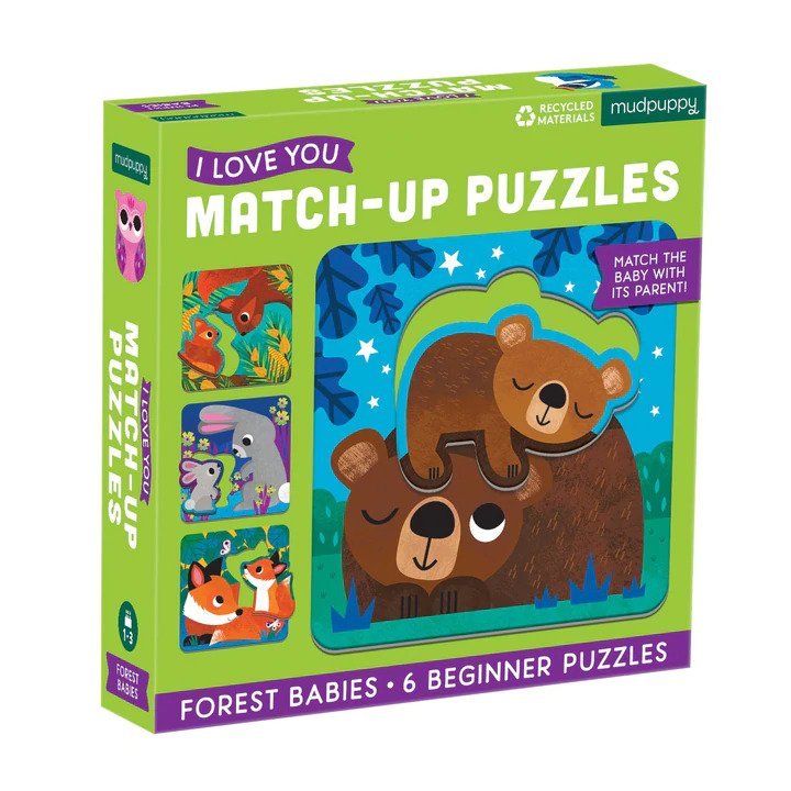 Forest Babies I Love You Match-Up Puzzles แบรนด์ Mudpuppy