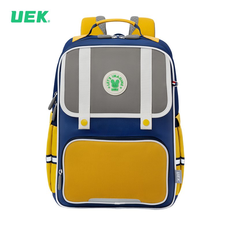 กระเป๋านักเรียน รุ่น Addict สีน้ำเงิน/สีเหลือง 15" (XL)