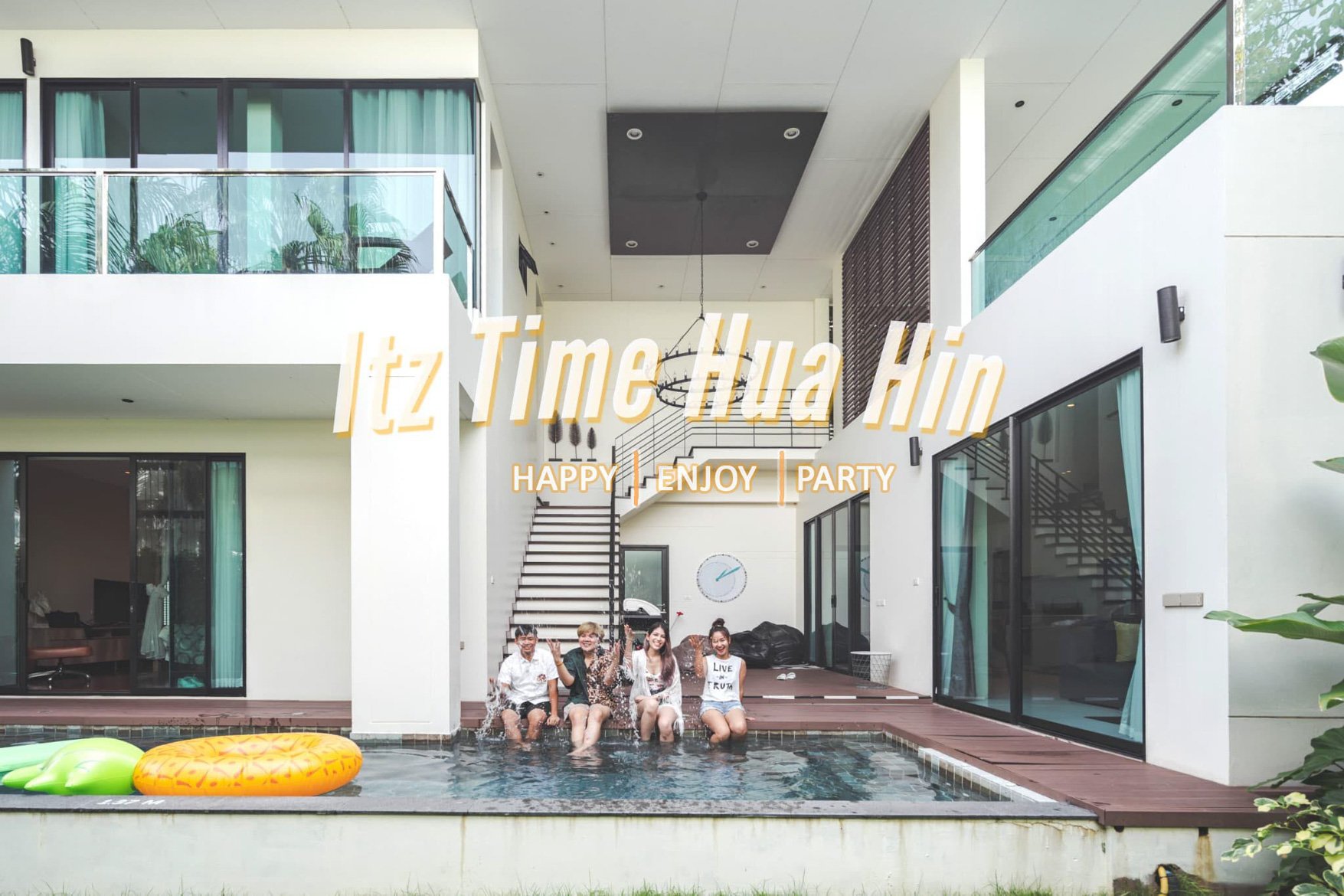 เปิดตี้ยกแก๊งไปนอนบ้านพักสุดหรูที่ Itz Time Hua Hin Pool Villa 