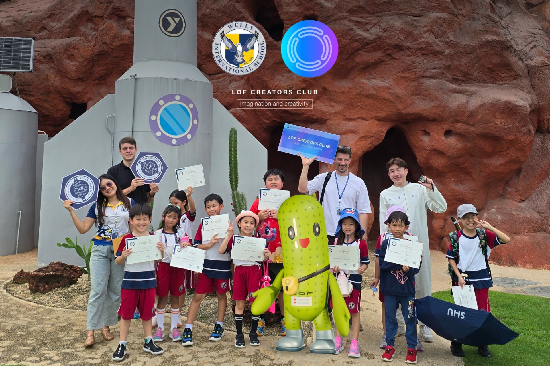 LOF 创作者俱乐部与 Wells 国际学校 - 春武里校区合作 LOF 创作者俱乐部与 Wells 国际学校 - 春武里校区合作