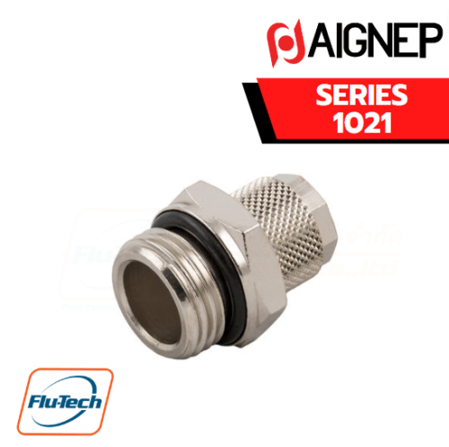 AIGNEP – SERIES-1021 STRAIGHT MALE ADAPTOR WITH METRIC THREAD