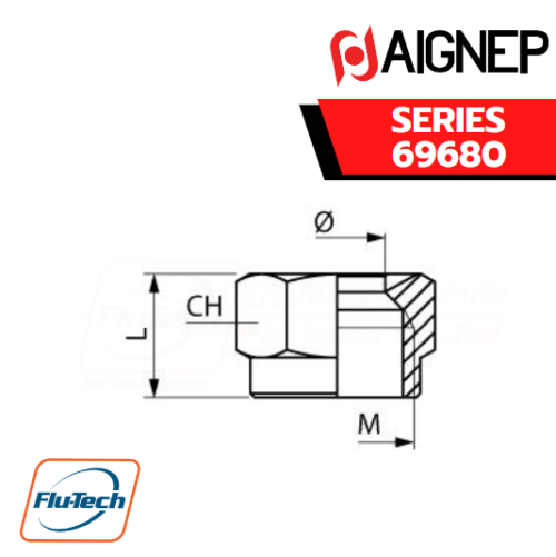 69680 Accessory AIGNEP – SERIES 69680 | NUT Stainless steel