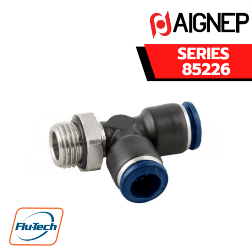 AIGNEP – SERIE 85226 ORIENTING TEE MALE ADAPTOR (PARALLEL) – OFF – SET LEG