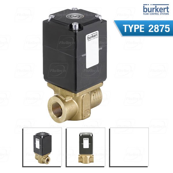 BURKERT TYPE 2875 - Direct-acting 2 way standard solenoid control valve