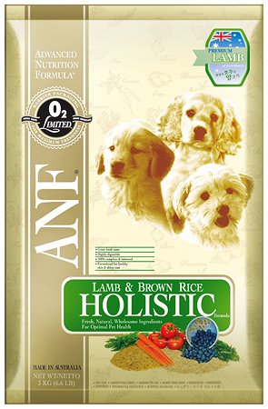 อาหารสุนัข ANF Lamb & Rice Holistic ขนาด 15 กิโลกรัม เม็ดใหญ่