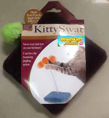 ของเล่นแมวt Kitty swat exerciser บอลสปริงค์พร้อมฐาน