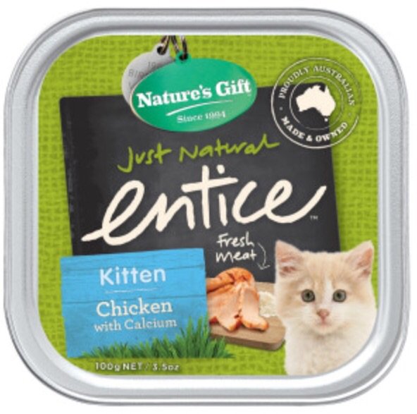 Nature s Gift รสเนื้อไก่ สำหรับลูกแมว ขนาด 100 กรัม ผลิตจากออสเตรเลีย ไม่มี By-product