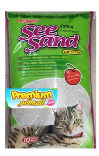 Seesand ทรายแมว ซีแซนกลิ่นแอปเปิ้ล ขนาด 10 ลิตร