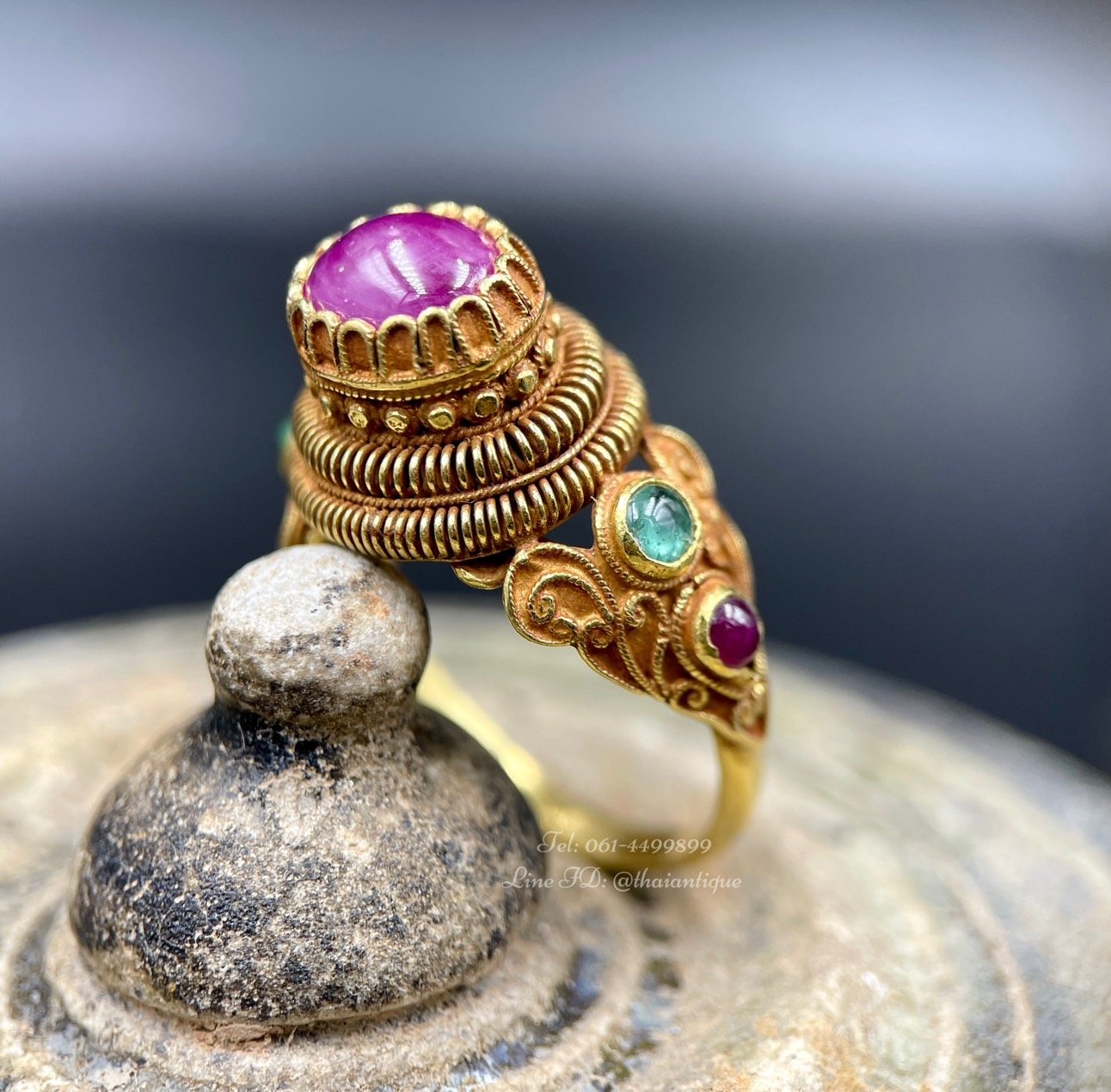 Vintage gold ruby ring – Maison Mohs