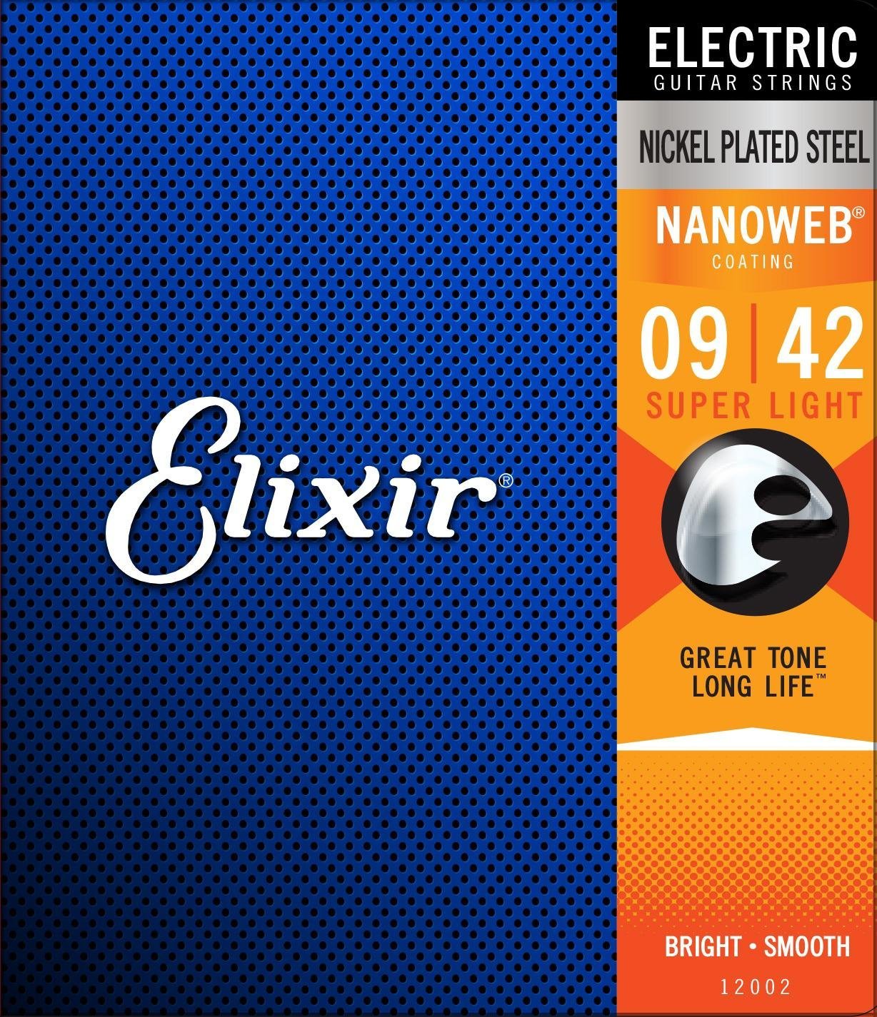 Elixir Electric Nickel Plated Steel Nanoweb Coating Super Light 09-42