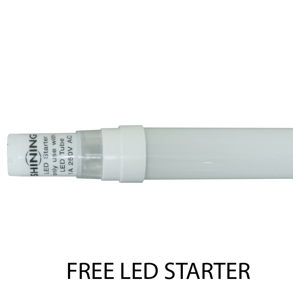 SHINING LED Glass Tube 9W, 18W 6500K Single ended