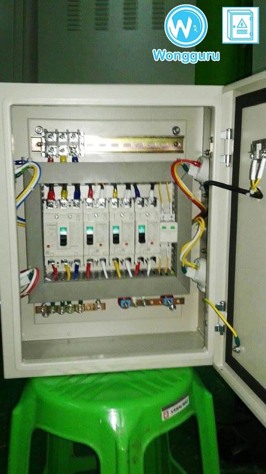 ตู้ควบคุมไฟฟ้าหลัก (MDB)-Motor & Power Plug Control Panel