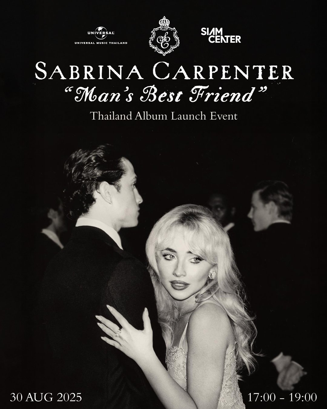 แฟนๆ Sabrina Carpenter ชาวไทย ลุ้นเป็นผู้โชคดีเข้างานอีเวนต์ฉลองอัลบั้มใหม่ Mans Best Friend พร้อมโชว์พิเศษจาก แกรนด์ The Star และ Drag Queen ชื่อดัง ที่สยามเซ็นเตอร์ 30 ส.ค. นี้