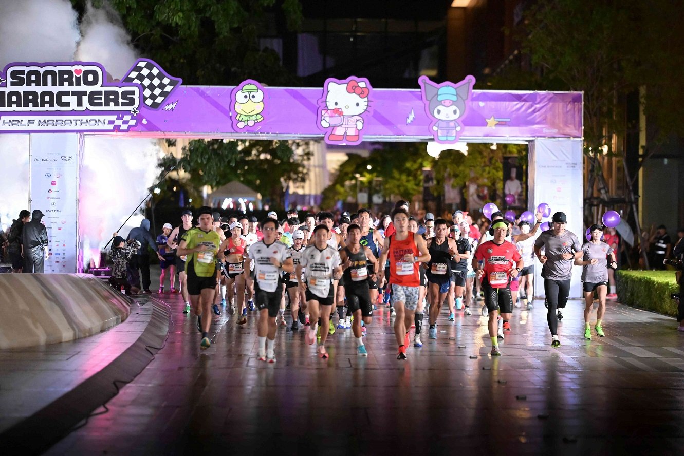 "SANRIO CHARACTERS HALF MARATHON"  รวมเหล่านักวิ่งจากไทยและต่างชาติ ณ วัน แบงค็อก