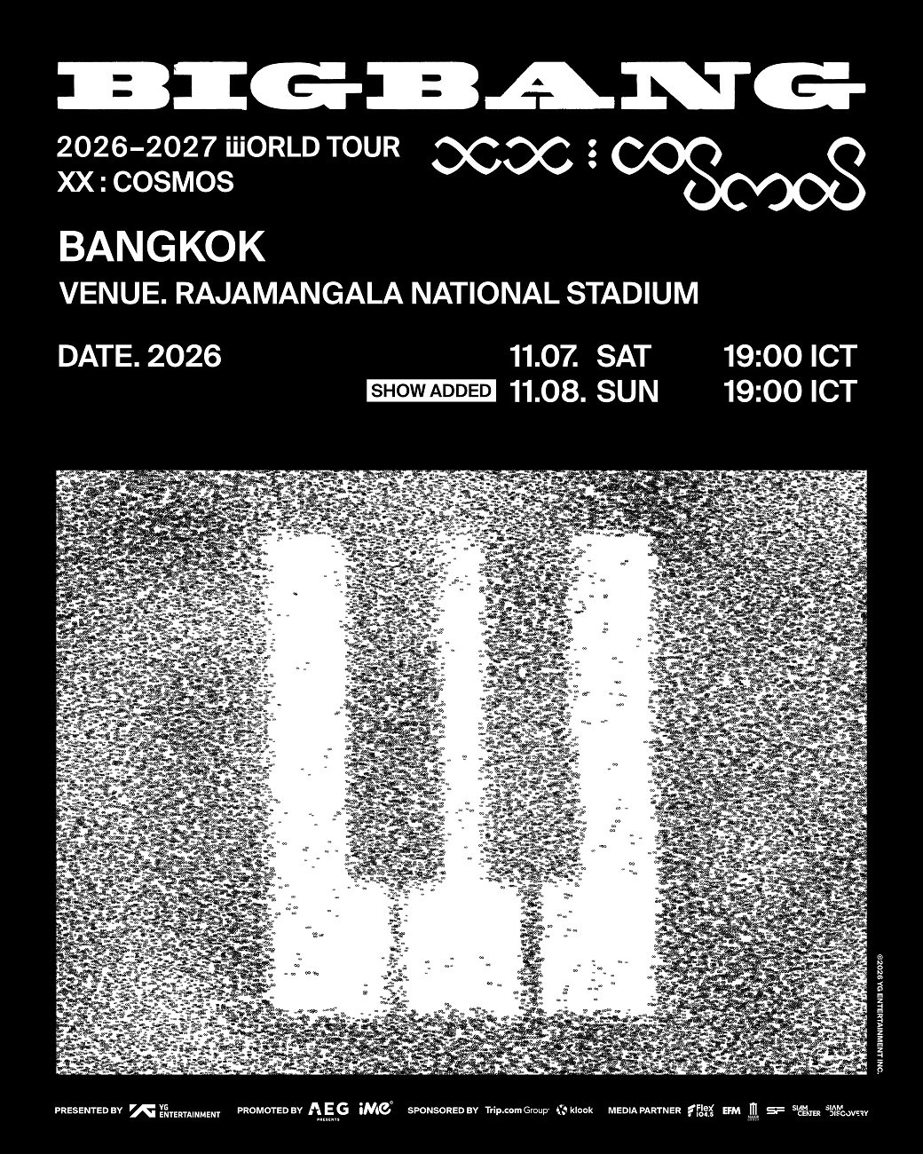 ตัวพ่อคัมแบคสมศักดิ์ศรี! บัตร SOLD OUT รวดเร็ว! คอนเสิร์ตฉลอง 20 ปี  BIGBANG ที่ราชมังฯ ประกาศเพิ่มรอบ 2 เปิดขายบัตร 4-6 กันยายนนี้!! 