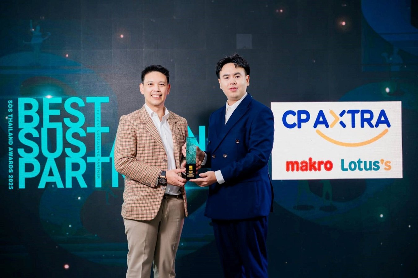 ซีพี แอ็กซ์ตร้า รับรางวัล "The Best Sustaining Partner Award 2025" ในงาน SOS Thailand Awards 2025
