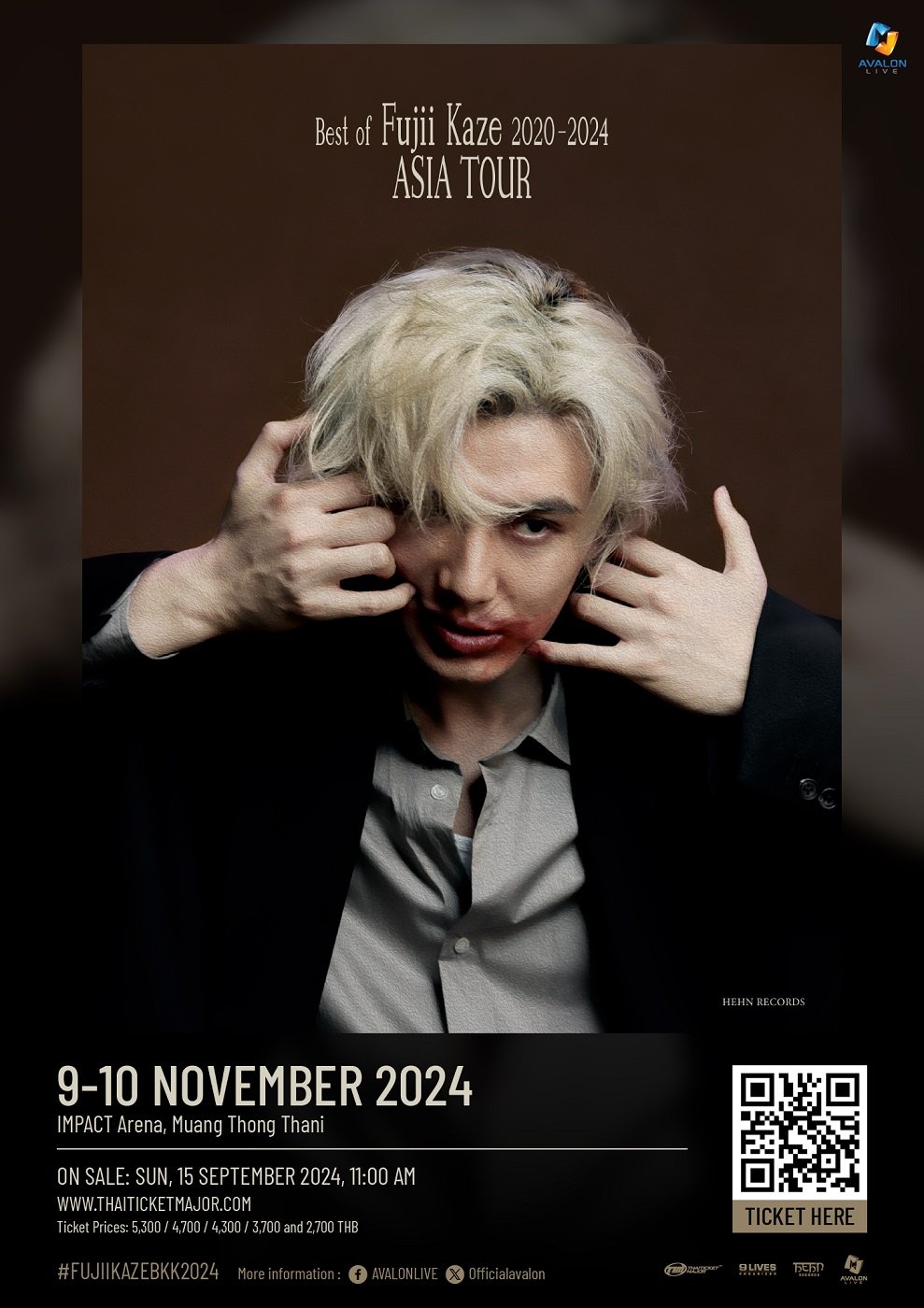 พบกับคอนเสิร์ตที่ดีที่สุด ของอัครศิลปินแห่งแดนปลาดิบ Fujii Kaze ใน Best of Fujii Kaze 2020  2024 ASIA TOUR in Bangkok วันที่ 9-10 พฤศจิกายนนี้ ณ อิมแพค อารีน่า เมืองทองธานี!