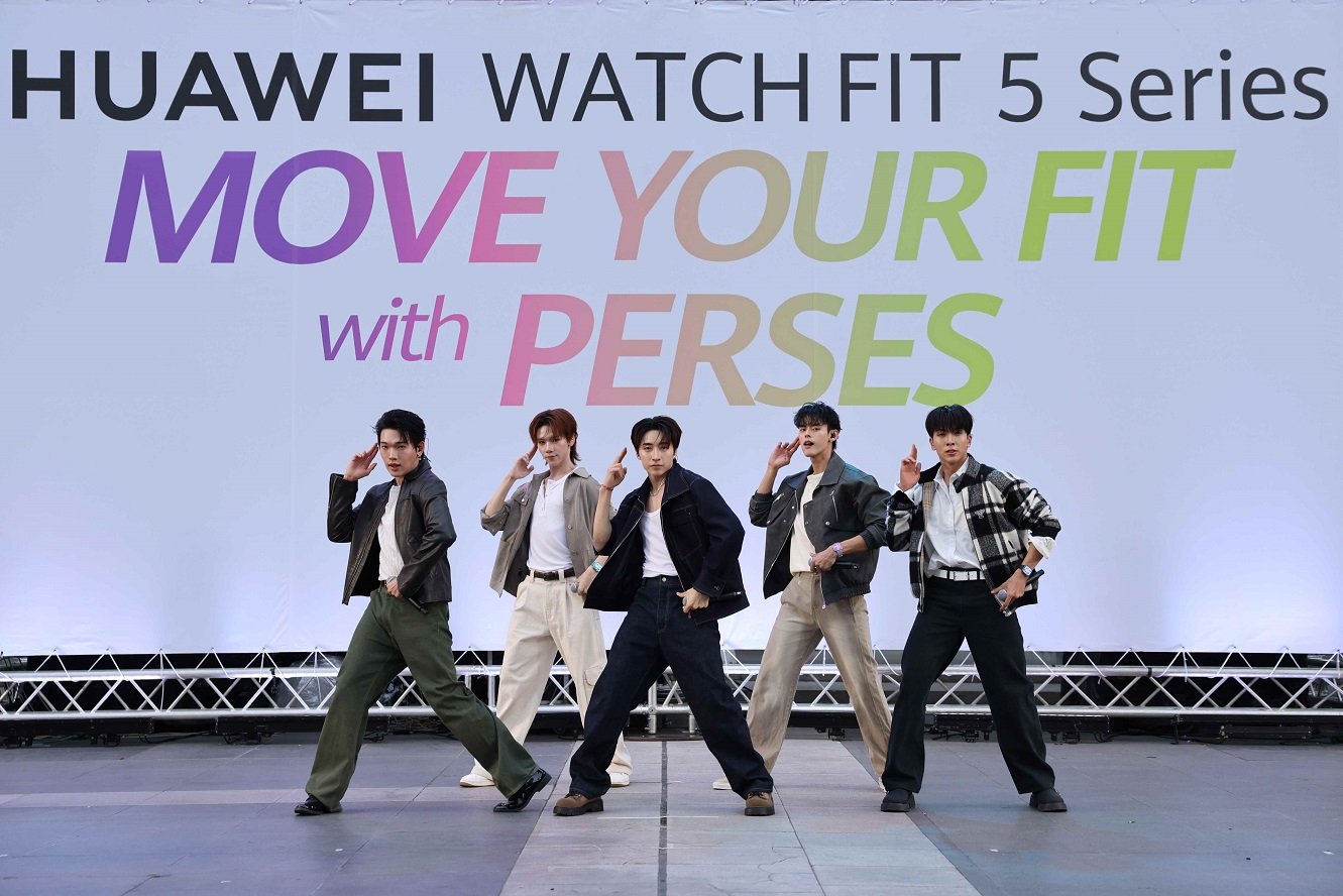 PERSES เสิร์ฟโชว์สุดเดือด พร้อมชวนแฟนๆ  MOVE YOUR FIT ไปด้วยกันกับ HUAWEI WATCH FIT 5 Series
