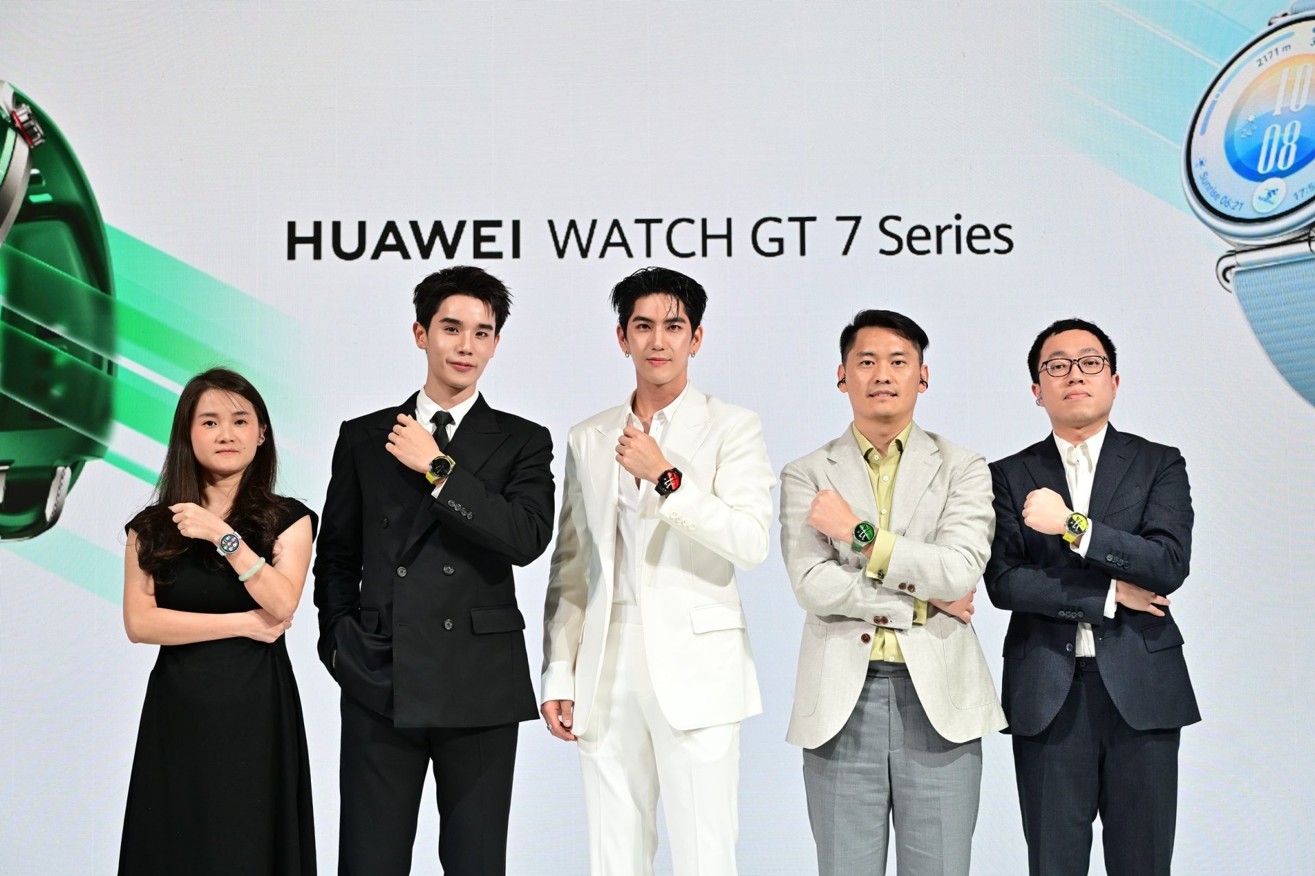 'จิมมี่-ซี' เซเลบริตี้จาก HUAWEI Watch Family ควงคู่แชร์ทริกดูแลสุขภาพ พร้อมแชร์ไอเดียแมตช์นาฬิกาสุดโปรด ในงานเปิดตัว HUAWEI WATCH GT 7 Series
