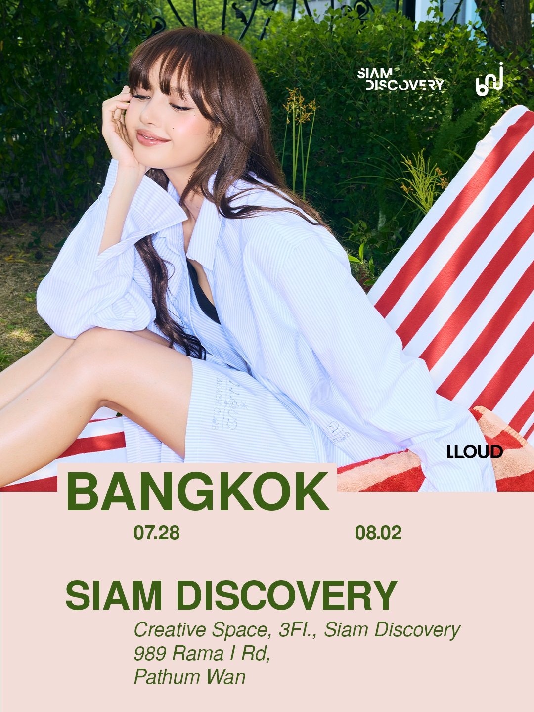 Bangkok Is Calling! LISA และ LLOUD ยก Summer Collection เปิดป๊อปอัพสโตร์ในไทย! ชวนแฟนปักหมุดเช็กอิน LLOUD BEACH CLUB POP-UP IN BANGKOK 28 ก.ค. - 2 ส.ค. นี้