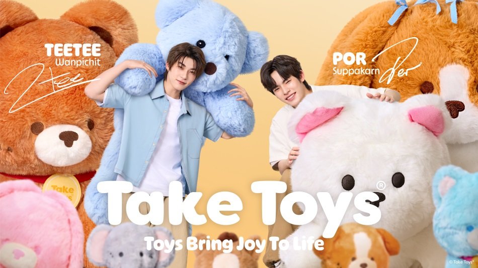 Take Toys เปิดตัวพรีเซ็นเตอร์คู่แรกอย่างเป็นทางการ 'ตี๋ตี๋  วันพิชิต' และ 'ป๋อ  ศุภการ' แท็กทีมส่งต่อความสดใส สร้างสีสันให้กับทุกไลฟ์สไตล์ พร้อมก้าวสู่บทบาท "Friend of SEEK 'N KEEP" อย่างเต็มตัว