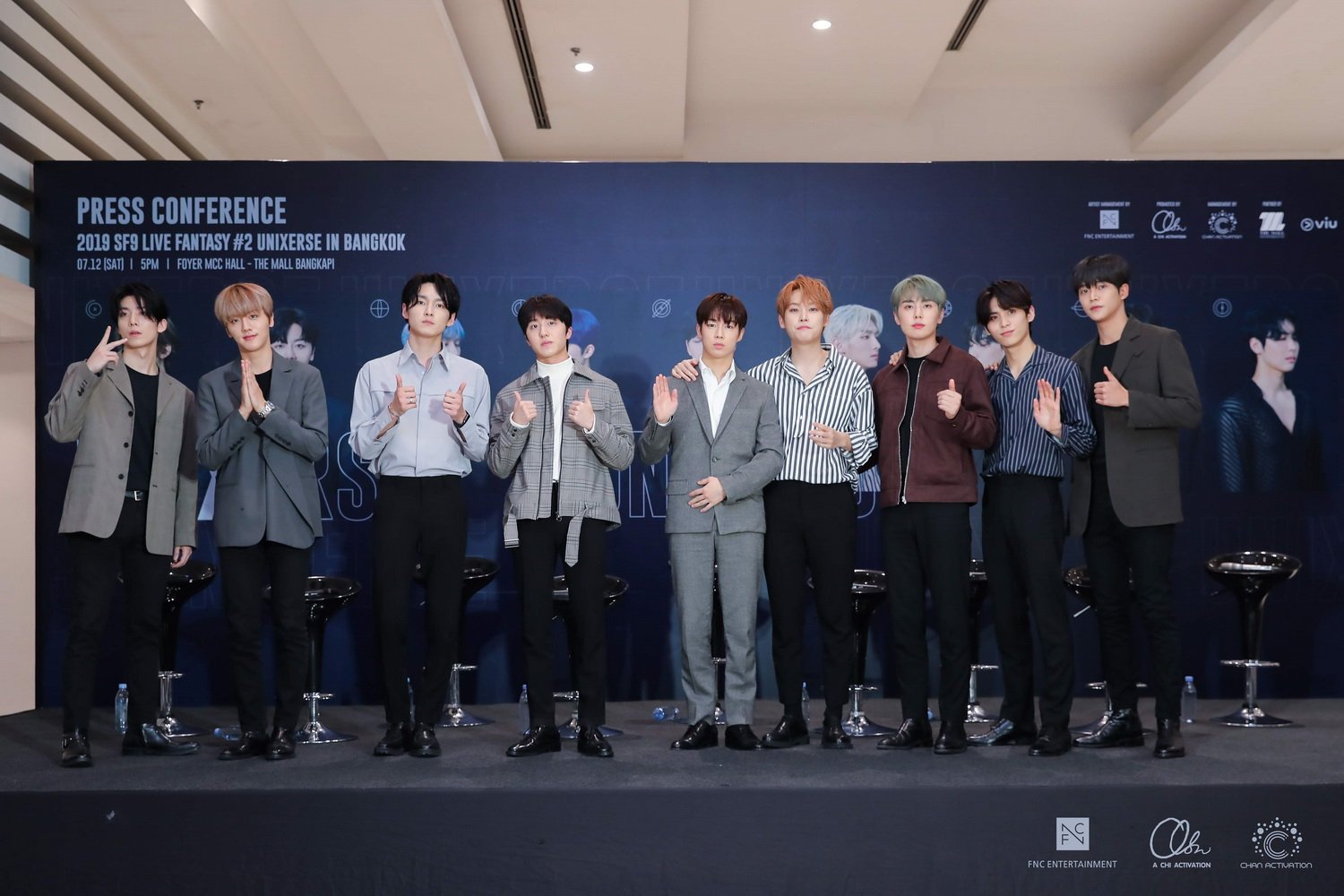 9 หนุ่ม SF9 เปิดใจกับแฟนตาซีชาวไทย ก่อนเปิด ‘จักรวาล’ โชว์ความเป็นตัวตน ในงานแถลงข่าว 2019 SF9 LIVE FANTASY #2 UNIXERSE 9 หนุ่ม SF9 เปิดใจกับแฟนตาซีชาวไทย ก่อนเปิด ‘จักรวาล’ โชว์ความเป็นตัวตน ในงานแถลงข่าว 2019 SF9 LIVE FANTASY #2 UNIXERSE