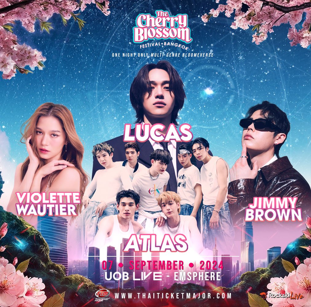 กดบัตร Early Bird ได้แล้ววันนี้!! THE CHERRY BLOSSOM FESTIVAL BANGKOK 2024  รวมตัวสุดยอดศิลปินในเทศกาลดนตรีแห่งความทรงจำ! 