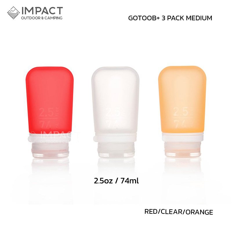 Humangear ขวดแบ่งของเหลว GO TOOB+ 3 PACK