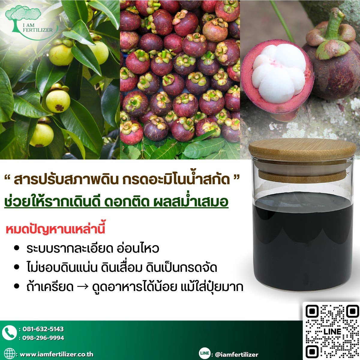  สารปรับสภาพดิน กรดอะมิโนน้ำสกัด 
