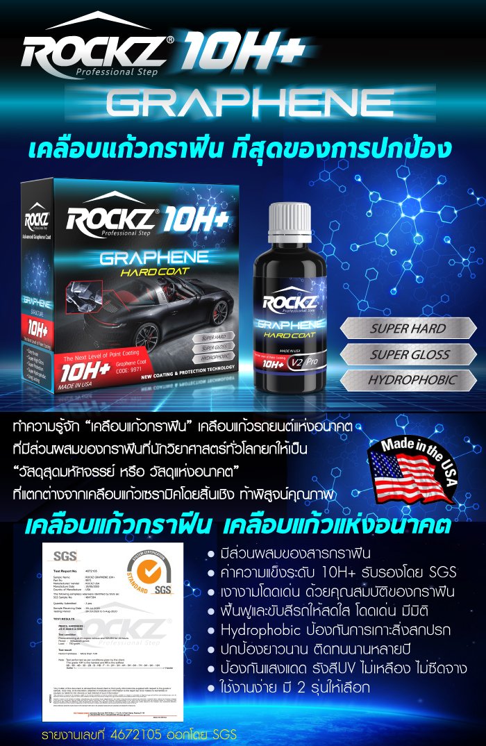 น้ำยาเคลือบแก้ว 10H ROCKZ