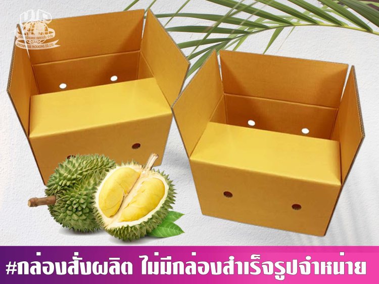 กล่องทุเรียนฝาชน 2 ลูก